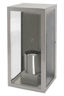 Rectangular Glass Outdoor Wall Light Lantern Stainless Steel Body ZLC083