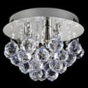 Modern Small Round Chandelier Reflective Base 