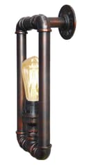 Vintage Industrial Water Pipe Wall Light Rustic Lamp 