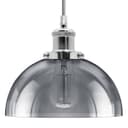 Industrial Vintage Glass Pendant Ceiling Light Shade Smoke Grey 