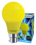 5w LED Yellow GLS Light Bulb B22 Bayonet Cap