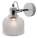 Polished Chrome Adjustable Vintage Wall Light Impressed Pattern 