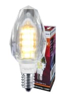 4w Crystal LED Candle Bulb E14 Warm White 