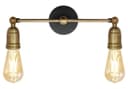 Modern Vintage Industrial Antique Brass Adjustable Double Arm Wall Light Lamp