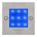 Mini LED Blue Brick Light Outdoor Step Wall Light 70mm Square IP54 ZLC060B