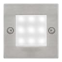Mini LED Brick Light Outdoor Step Wall Light 70mm Square IP54 Cool White ZLC052CW