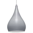Modern Ceiling Pendant Droplet Light Shade Grey Finish Fine Metal 