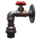 Industrial Single Head Rustic Water Pipe Wall Light Fixture