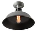 Vintage Retro Industrial Flush Mount Farmhouse Pewter Ceiling Light Shade