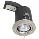 Brush Chrome Fixed Fire Rated Downlight