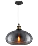 Modern Vintage Smoked Grey Glass Ceiling Pendant Light M0198