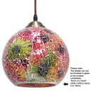 Vintage Glass Globe Ceiling Hanging Pendant Light Shade Mosaic Lighting 