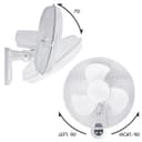 16 inch Oscillating Wall Fan Remote Control with Timer 3 Speed ‎WALL001