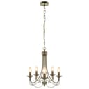 Vintage 5 Lights Antique Brass Ceiling Pendant Light Candle Lantern Chandelier K434