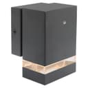 Downward Outdoor Dusk Till Dawn Wall Light IP44 Anthracite Black Automatic Sensor ZLC373DTD