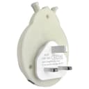 1W LED Night Light with Auto Sensor White Ladybug Plug In Dusk to Dawn A62W
