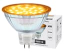 4W MR16 LED Amber Low Voltage Spot Light Bulb 12V