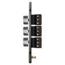 3 Gang LED Dimmer Switch 1500w Brush Chrome Gloss
