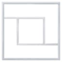64W Double Square Border Line LED Frame Panel 600 X 600 Recessed Ceiling Light 6500K PFL04