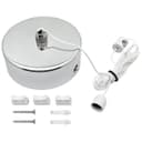 Metal Ceiling Pull Cord Light Switch 1 Way 6A Chrome PU01