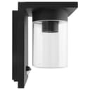 Outdoor PIR Wall Light Lantern Black Clear Lamp Shade ZLC384SEN with 4w LED Warm White