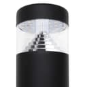 3W LED PIR Sensor Bollard Outdoor Garden Light Black Stainless Steel 3000K IP54 ZLCA03