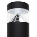 3W LED PIR Sensor Bollard Outdoor Garden Light Black Stainless Steel 6500K IP54 ZLCA04