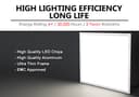 40w White Body LED Ceiling Panel Light 600 x 600 Flat 6500K