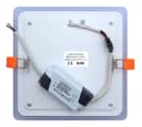 12w + 4w Square Recessed LED Ceiling Panel Light Dual Colour Cool White/Red