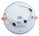 18w Round Recessed LED Ceiling Panel Light Dual Colour Cool White Blue Ring