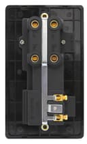 Black Nickel 45A Cooker Control Switch Unit with 13A Socket Neon Indicators N331GME Screwless Plate Finish