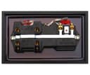 Brush Antique Brass 45A Cooker Control Switch Unit with 13amp Socket Neon Indicators BE331KME 