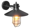Vintage Industrial Nautical Fishermans Black Cage Wall Light Lampshade WD043