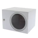 Matt White Finish Mini Cube Single Outdoor Wall Light Fixture GU10 ZLC065W 
