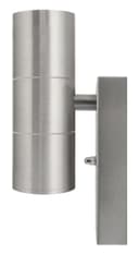 Outdoor Up Down Wall Light Dusk Till Dawn Sensor Stainless Steel Finish ZLC0203DTD