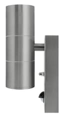 Double Outdoor Wall with PIR Movement Sensor Stainless Steel ZLC08DSEN 