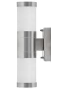 Stainless Steel Up Down Wall Light Frosted Glass Cover IP44 Garden Wall Light ZLC017