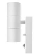 PIR Matt White Up Down Stainless Steel Outdoor Wall Light with Movement Sensor ZLC058DSENW