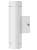 Matt White Stainless Steel Double Outdoor Wall Light ZLC054W  