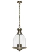 Vintage Glass Pendant Light Brass Hanging Antique Ceiling Chandelier Candle Lantern 