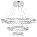 Modern Round Chandelier LED Ring Pendant Ceiling Light Cool White M0172
