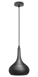 Droplet Modern Ceiling Pendant Light Grey Dark Pewter Metal Shade M0145