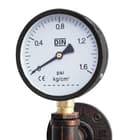 Vintage Rustic Industrial Water Pipe Wall Light with Gauge M0192P 