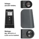 Double Outdoor Wall Light Black ZLC330
