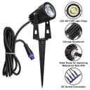 4 Pack Outdoor Garden LED Spike Lights Cool White 12v Low Voltage