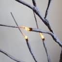 LED Indoor Christmas Brown Tree Snow Effect Miniature 60cm Mains and Battery Operated TREE04