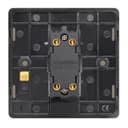 1 Gang Intermediate Single Light Switch Gloss Brush Chrome Screwless Plate N313DME 