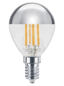 4w LED Crown Silver Light Bulb E14 SES G45 Mirror Top Warm White 3000k