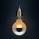 4w LED Crown Silver Light Bulb Mirror Top B22 Warm White
