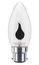4 x 3w Flicker Flame Candle Light Bulb B22 Bayonet